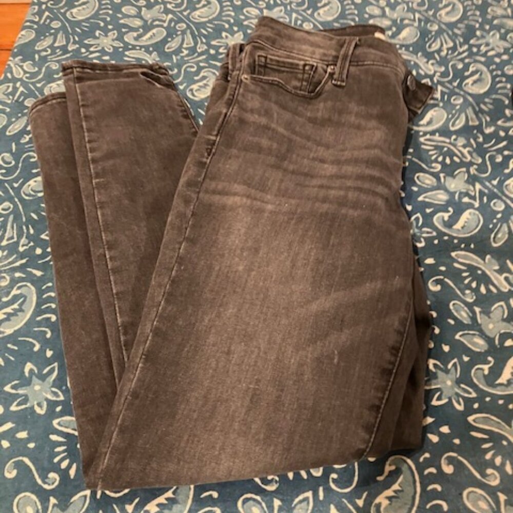 Gap 1969 29R True Skinny Gray Black Jeans